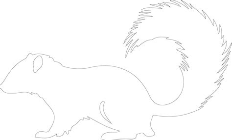 skunk outline silhouette 38828816 Vector Art at Vecteezy