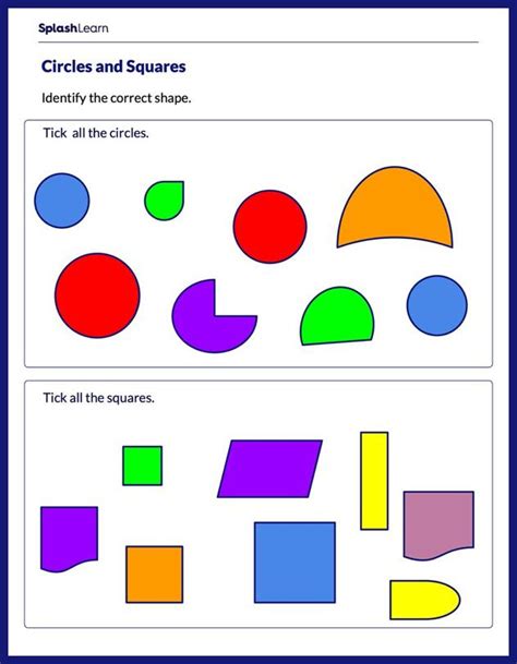 Count the Shapes - Math Worksheets - SplashLearn