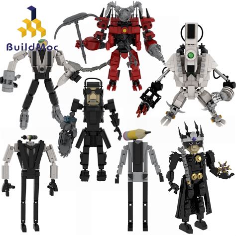 Buildmoc Skibidi Juego De Inodoro Titan Robot Modelo Pluma Hombre Lápiz