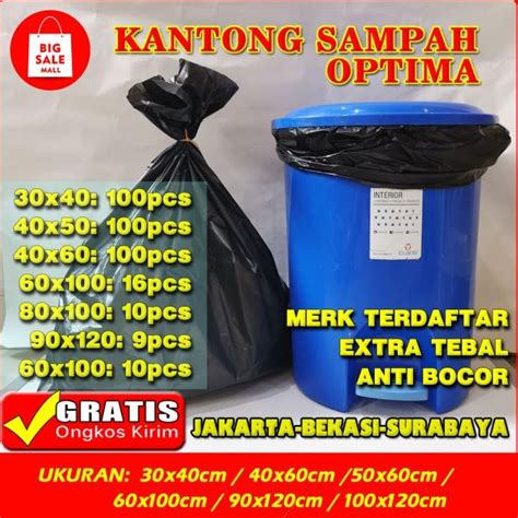 Jual Kantong Plastik Sampah Plastik Packing Trash Bag Plastik Kresek