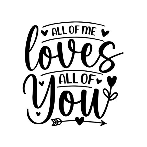 Hand lettering valentines day love heart typography quotes calligraphy valentine's day greeting ...