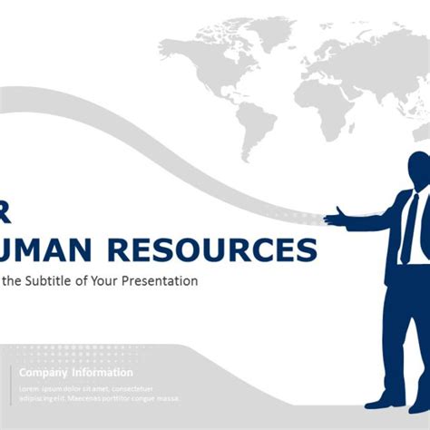 Human Resource Cover Page Powerpoint Template