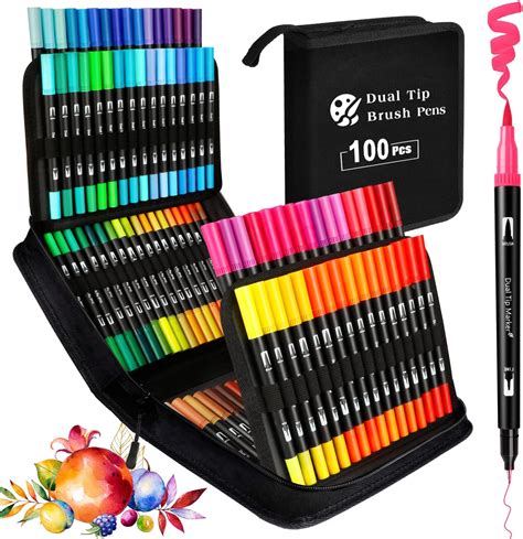 Kazate Dual Brush Pen Set Farben Filzstifte Set Dicke Und D Nne