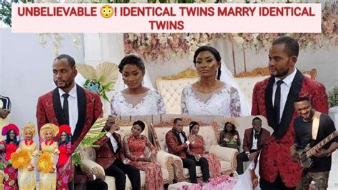 Identical Twins Marry Identical Twins On The Same Day 😳 With Best Men And Bridesmaids Youtube