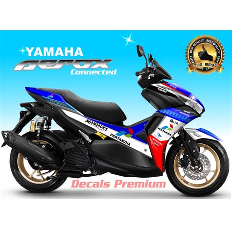 Mandalika AEROX DECAL MANDALIKA STICKER YAMAHA AEROX 155 2021 Shopee