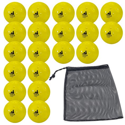 JOOLA Primo Pickleball Balls, 20 Pack, Indoor/Outdoor Pickleball Balls ...