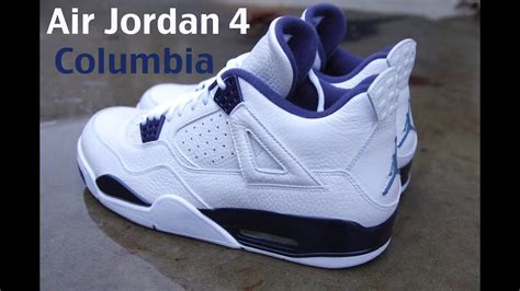 2015 Air Jordan 4 Retro Ls Columbialegend Blue Reviewon Feet Youtube