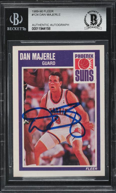 Fleer Basketball Dan Majerle Rookie Auto Bgs Auth