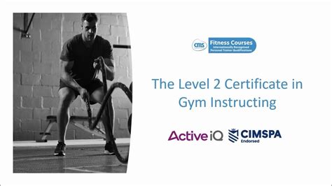 Level 2 Certificate In Gym Instructing Course Content And Assessment Youtube