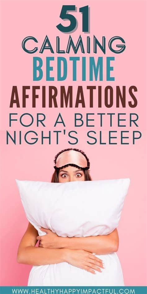 100 Positive Night Affirmations For Restful Sleep Free Printable