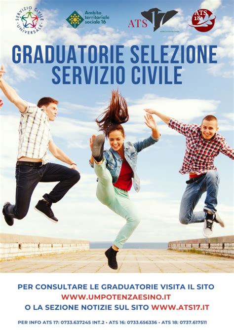 GRADUATORIE SERVIZIO CIVILE UNIVERSALE 2022 ATS17