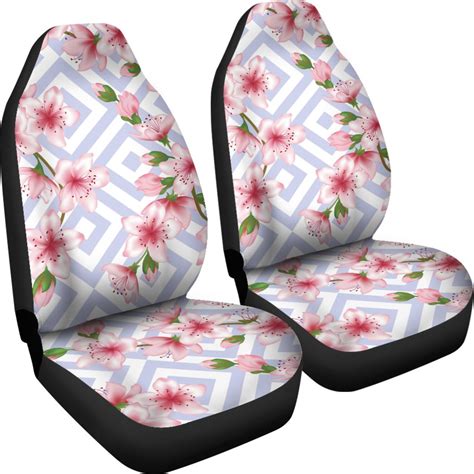 Cherry Blossom Pattern Print Design Cb07 Universal Fit Car Seat Covers