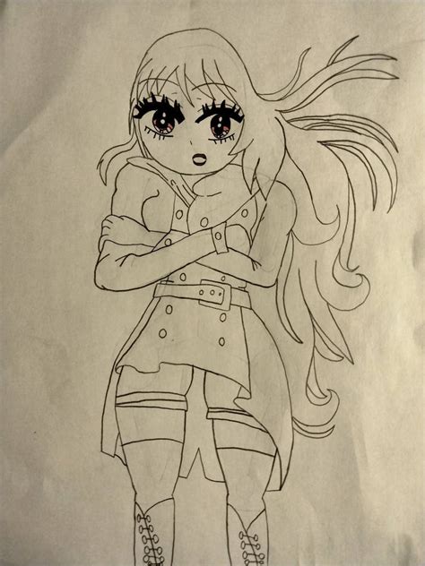 Anime woman drawing by Zelink-Gamer on DeviantArt