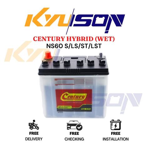 Ns Ns S Ns L Century Hybrid Wet Car Battery Bateri Kereta Toyota