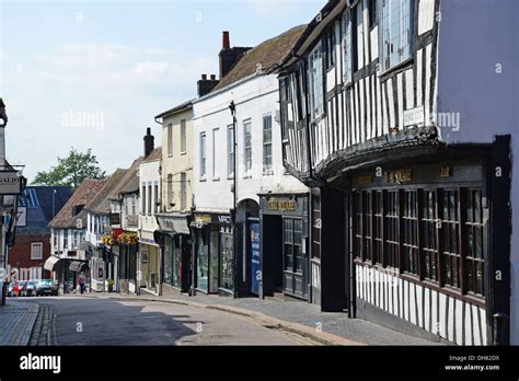 Historic George Street Stalbans Hertfordshire England United