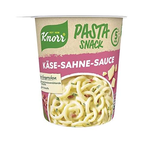 Knorr Pasta Snack K Se Sahne Sauce Leckere Instant Nudeln Ohne