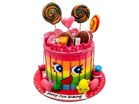 Colorful Candy Theme Cake Buy Custom Cake Free Delivery