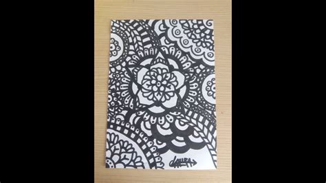 Dibujo De Zentangle Art Youtube