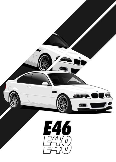 Bmw E46 Wall Poster Poster Picture Metal Print Paint By Ahmad Nur