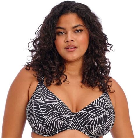 Elomi Swim Kata Beach Uw Plunge Bikini Top Storm In A D Cup Aus