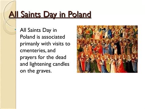 All Saint Day In Poland PPT