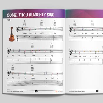 Come Thou Almighty King Hymn Easy To Play Guitar Sheet Music TAB