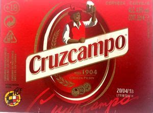 Drink Label Cruzcampo Cerveza Pilsen Heineken Espa A S A Spain