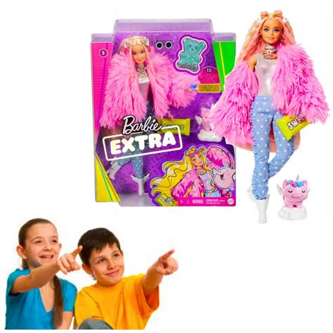 Prezent na Święta dla Pięciolatki Lalka Barbie Extra 15 Akcesori