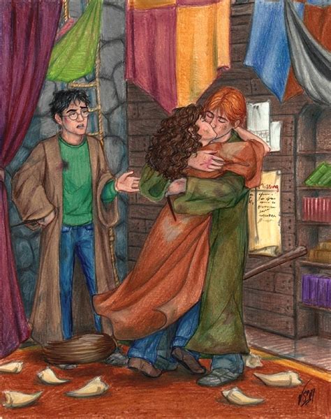 Ron and Hermione - Romione Fan Art (357924) - Fanpop