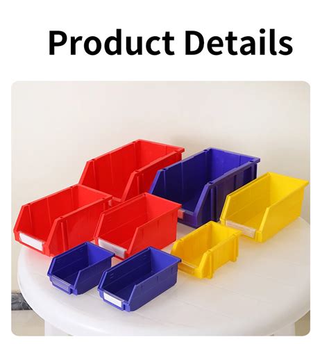 Warehouse Industrial Plastic Stackable Storage Shelf Bins For Spare