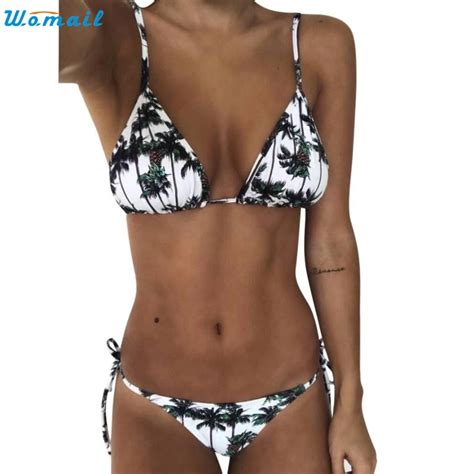 Women Print Bikini Sets Two Piece Swimsuits Swimwear Beach SuitFor