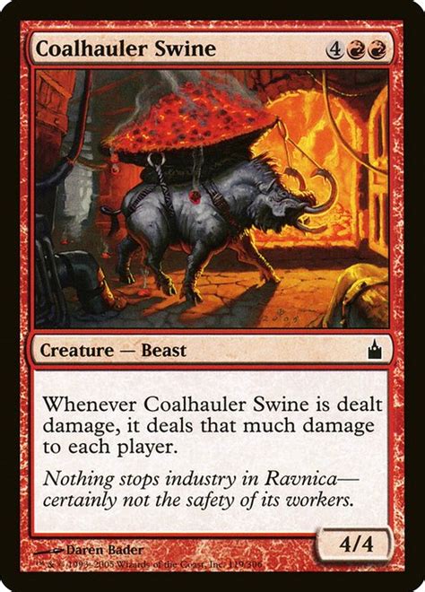 Coalhauler Swine Ravnica City Of Guilds Rav Mtg Card