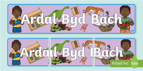 Baner Arddangos Ardal Byd Bach Teacher Made Twinkl