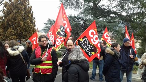 Rassemblement contre les choc des savoirs 1er février 2024 CGT