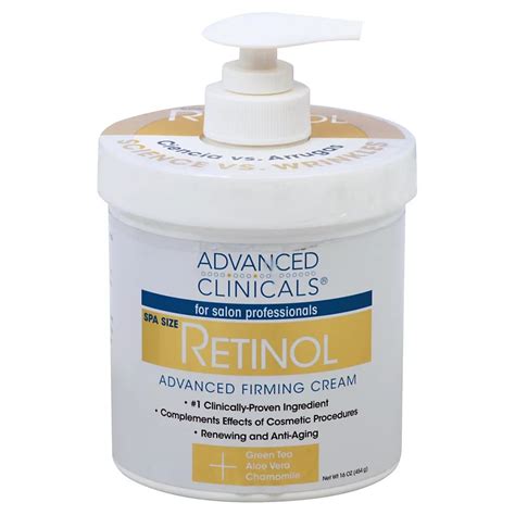 Advanced Clinicals Retinol Advanced Firming Cream Shop Bath And Skin