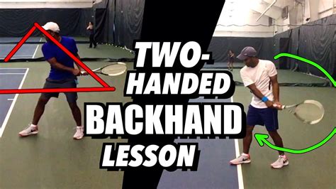 Tennis Lesson Two Handed Backhand Technique Drills And Tips Youtube