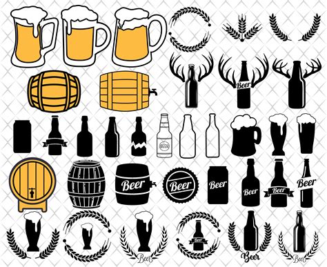 Beer Svg Beer Svg Bundle Beers Bottles Svg Beer Clipart Beer Etsy