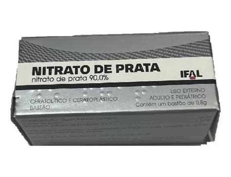 Bastão De Nitrato De Prata 0 8g 90 0 Ifal Ceratolítico Parcelamento