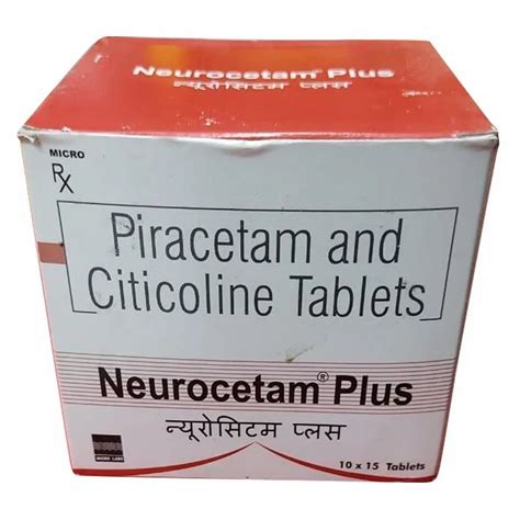 Piracetam And Citicoline Tablets At Stripe Strocit Plus Tablet