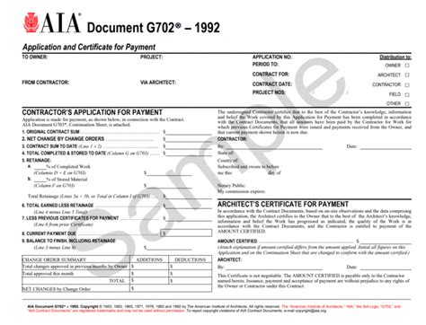 Understanding the AIA G702 and G703 Forms