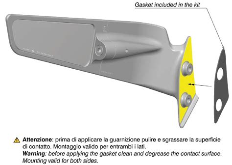 Rizoma BSS040 Stealth Rearview Mirrors Set Black User Manual