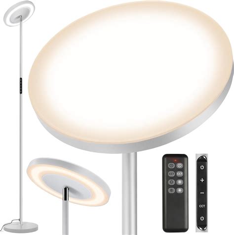 OUTON LED Torchiere Floor Lamp Super Bright Dimmable Tall Standing