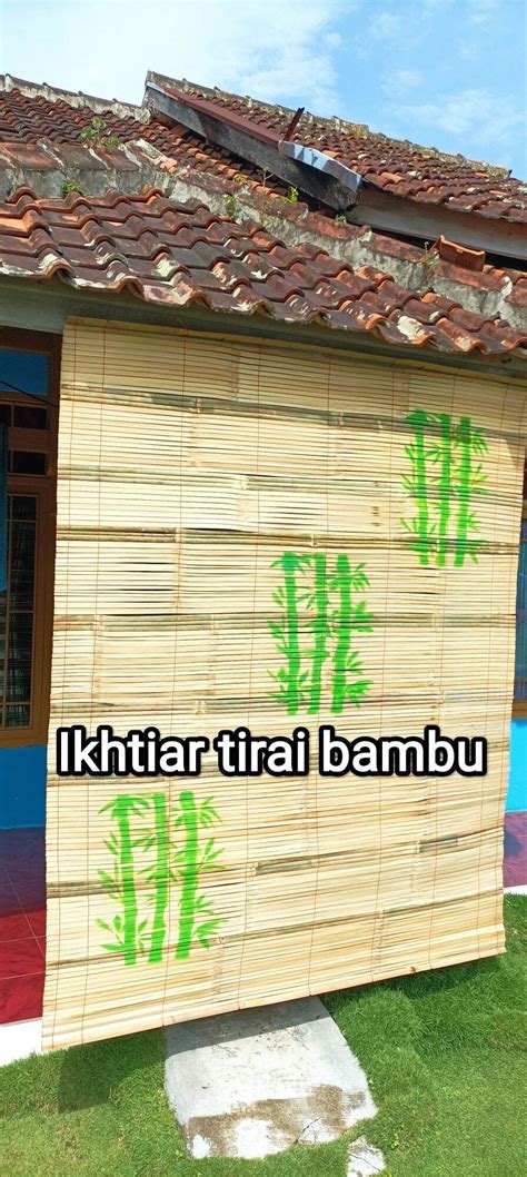 Tirai Bambu Gulung Tirai Teras Luar Rumah Tirai Bambu Outdoor Wide