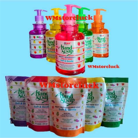 Jual Yuri Hand Soap 410ml 375ml Sabun Cuci Tangan Cair Aroma Buah Pump 410 Ml Refill 375ml