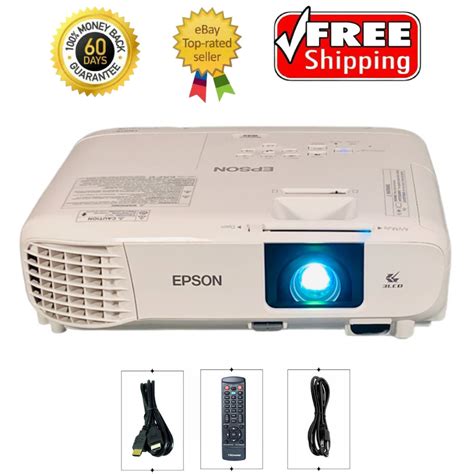 Epson Powerlite W49 3lcd Projector 3800 Ansi Home Theater Full Hd Hdmi