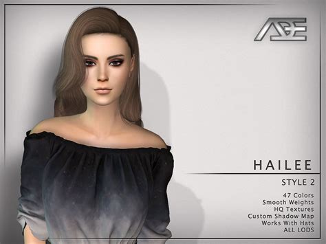 The Sims Resource Ade Hailee Style 2 Hairstyle