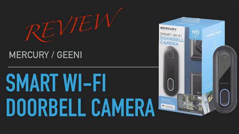 Smart Wi Fi Doorbell Camera By Merkury Innovations Geeni Youtube