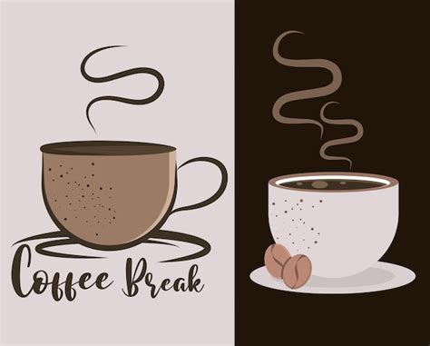 Premium Vector Coffee Break Posters