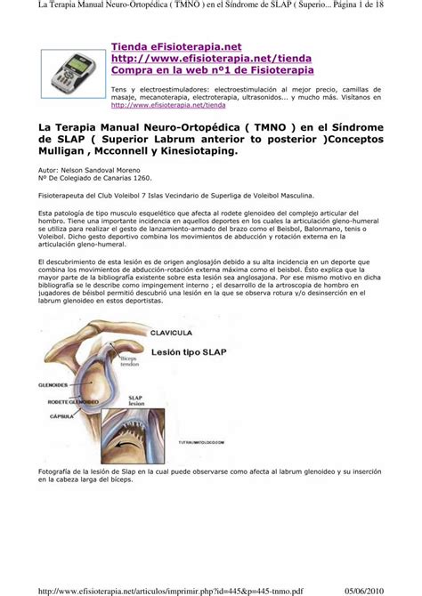 Pdf Hombro Sindrome De Slap Dokumen Tips