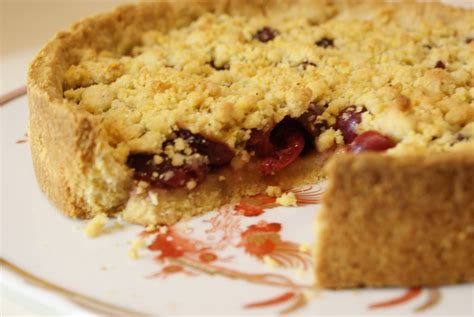 Bronte A Tavola Crostata Crumble Di Ciliegie